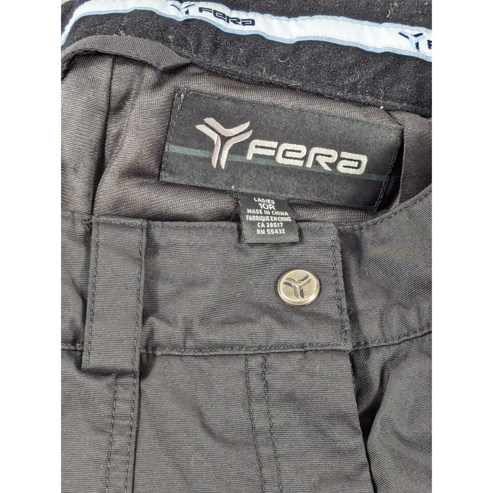 FERA Women’s Ski Snowboarding Winter‎ Pants Size 10 R Lined Waterproof Black